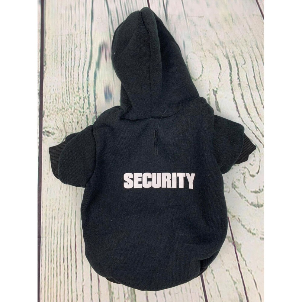 Security Patterns Printed Puppy Pet Hoodie Dog Clothes XS